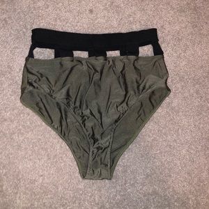 Windsor high waisted caged bikini bottoms